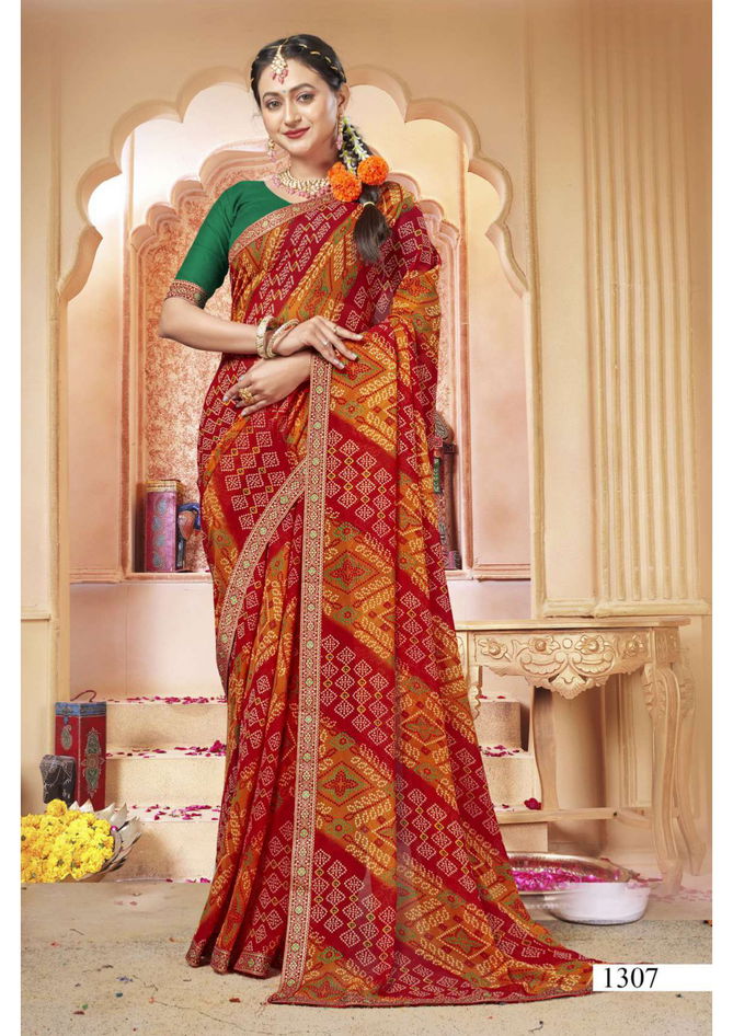 Disney By Vallabhi Daily Wear Printed Georgette Sarees Wholesale Market In Surat